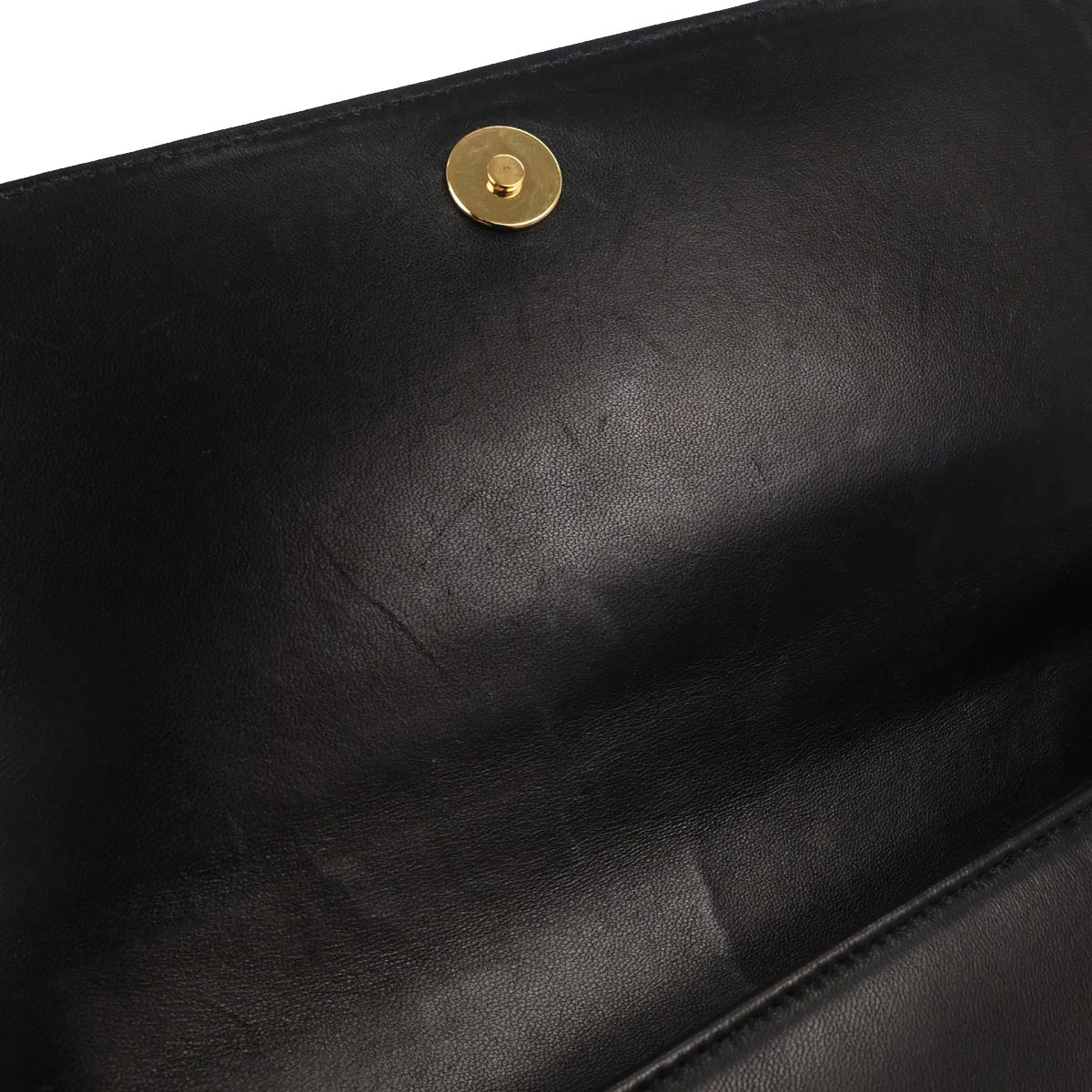 Chanel 2003-2004 Black Lambskin Choco Bar Shoulder Bag