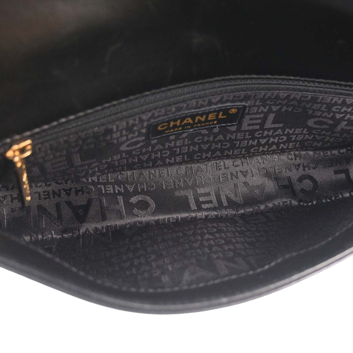Chanel 2003-2004 Black Lambskin Choco Bar Shoulder Bag