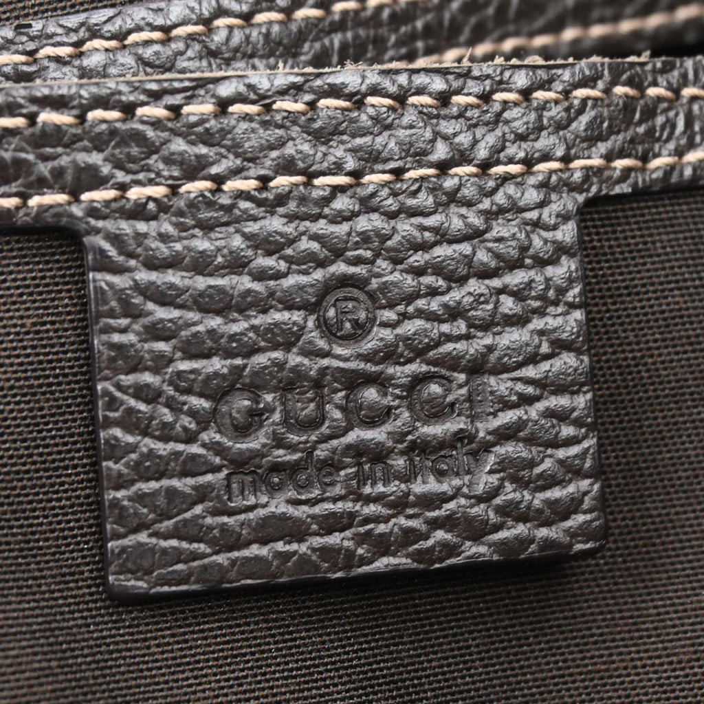 Gucci Brown PVC GG Abbey D Ring Tote Handbag