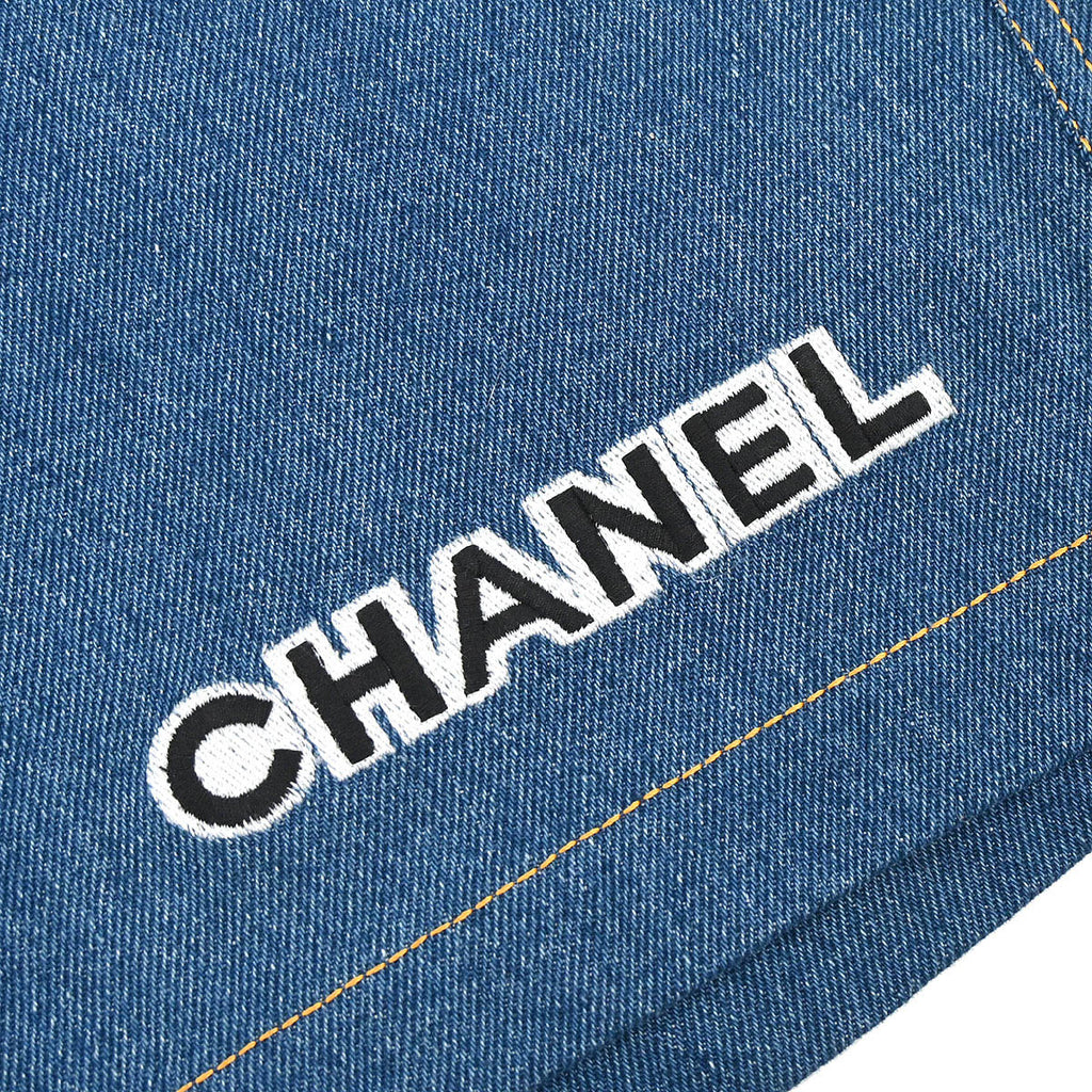 Chanel Short Denim Pants Blue #48