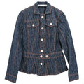 Christian Dior 2006 Single Breasted Denim Trotter Jacket Navy #38