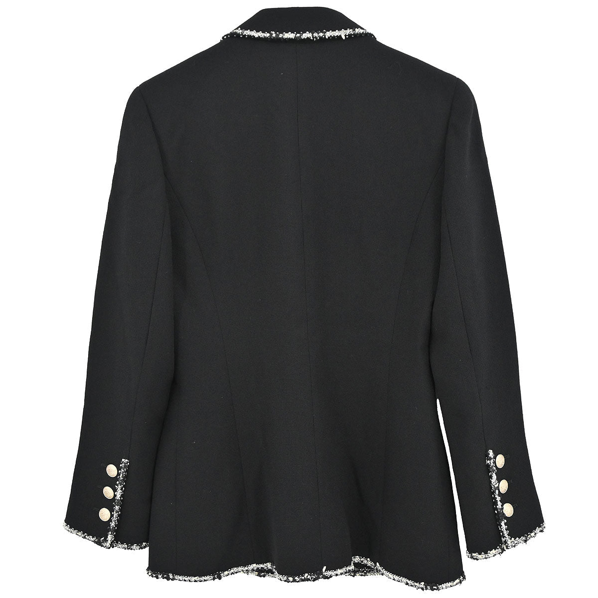 Chanel 2005 Emblem Single Breasted Jacket Black #38