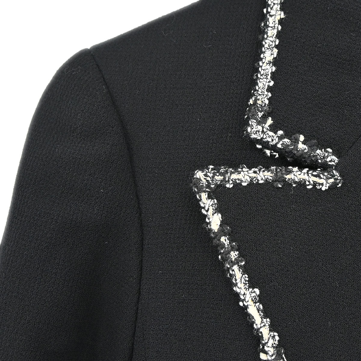 Chanel 2005 Emblem Single Breasted Jacket Black #38