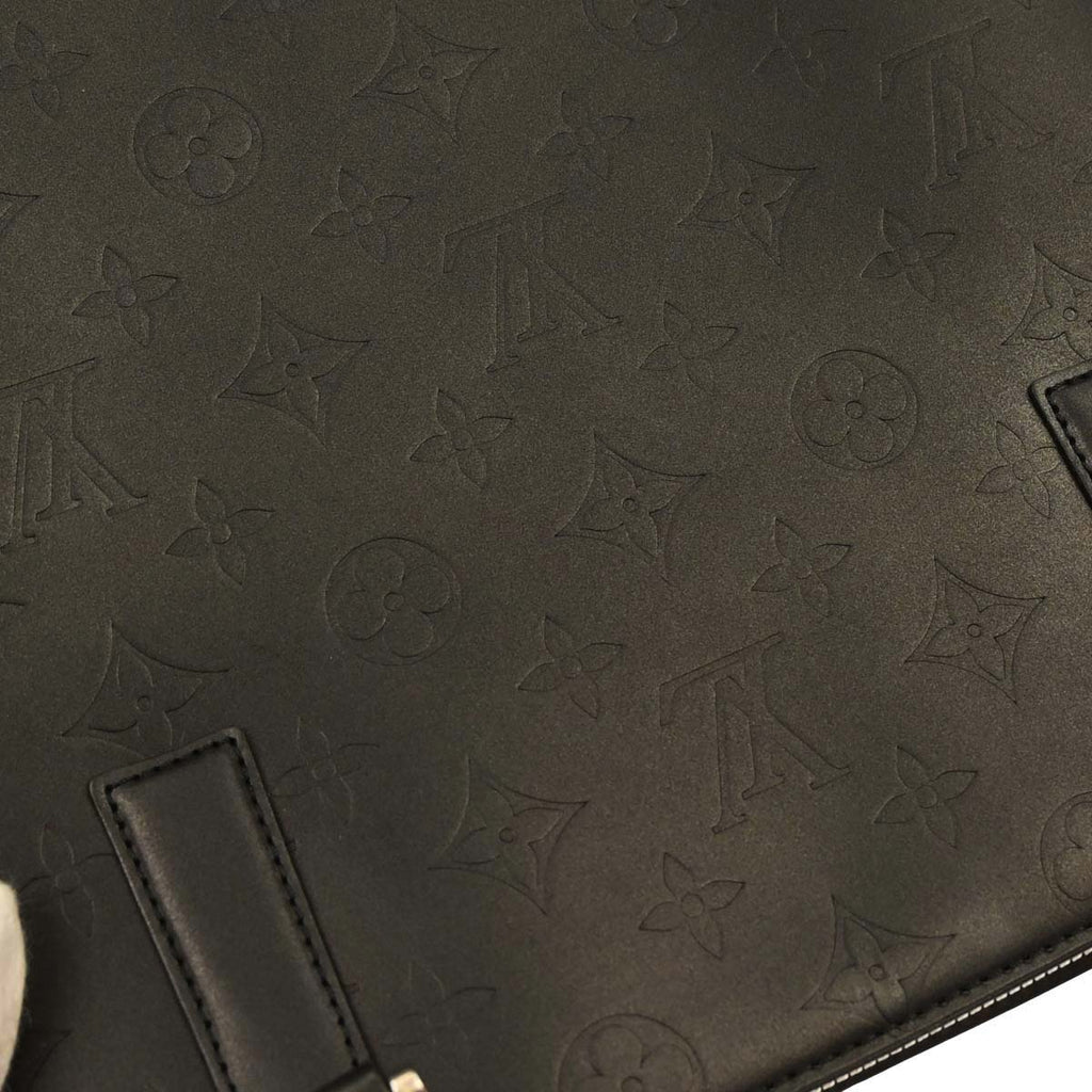 Louis Vuitton 2003 Black Monogram Mat Stockton Tote Handbag M55112
