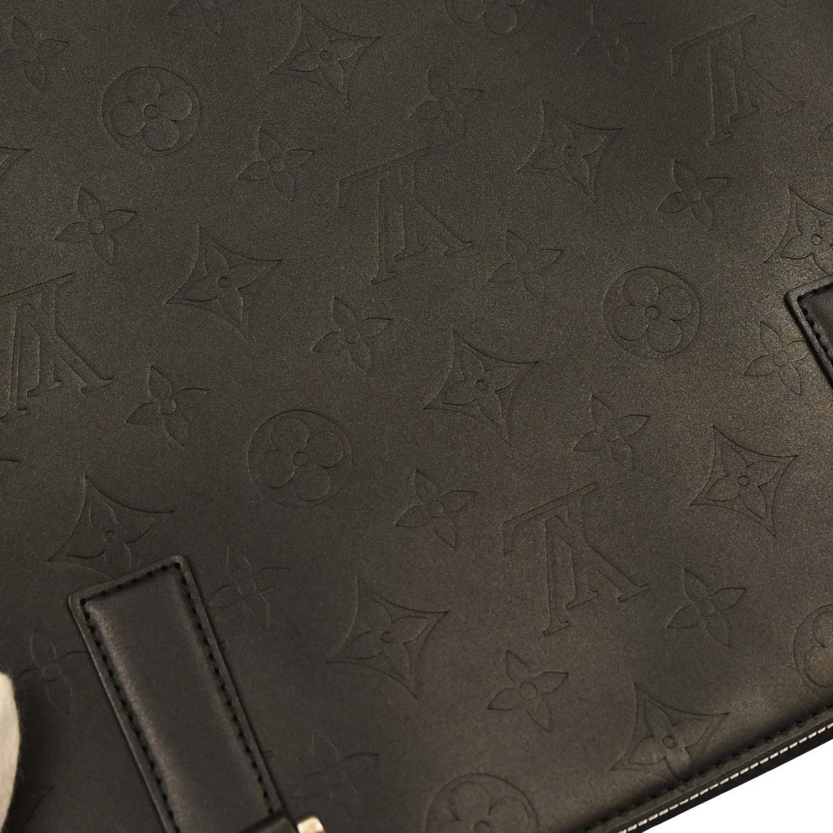 Louis Vuitton 2003 Black Monogram Mat Stockton Tote Handbag M55112