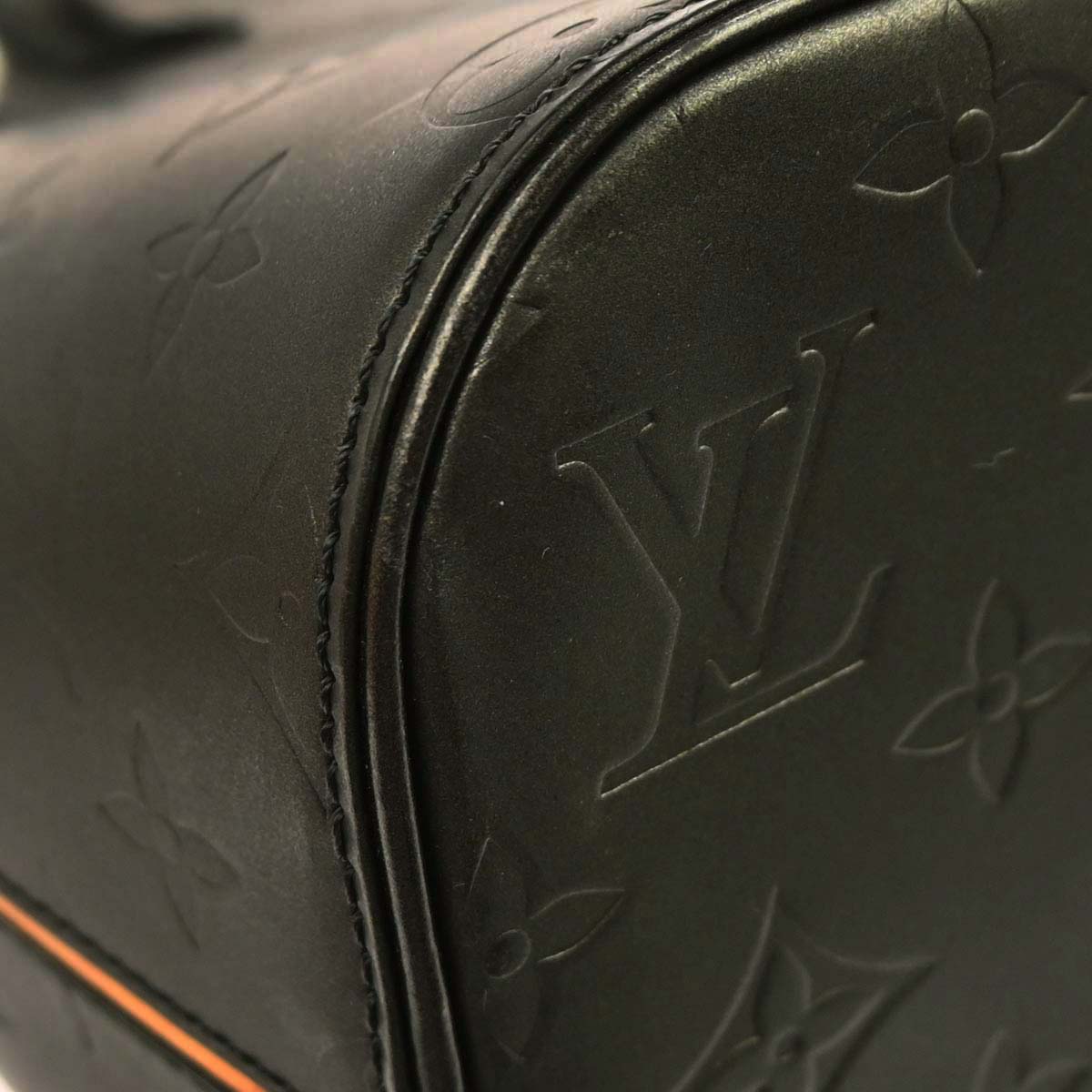 Louis Vuitton 2003 Black Monogram Mat Stockton Tote Handbag M55112