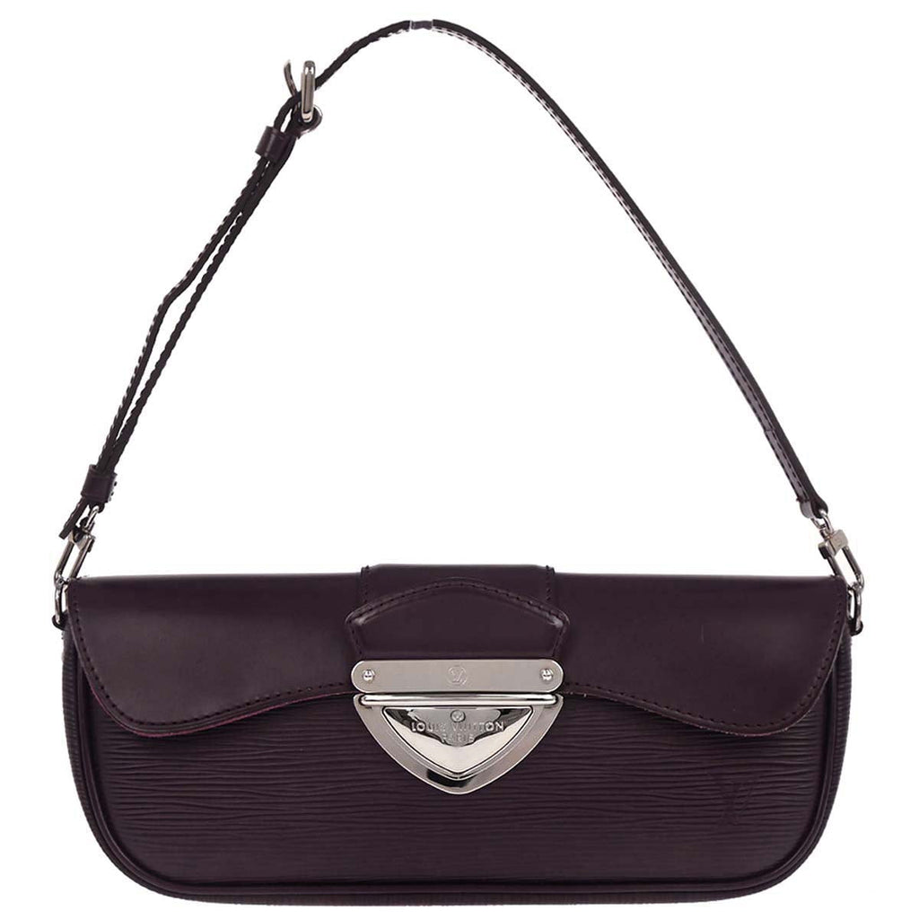 Louis Vuitton 2008 Purple Epi Pochette Montaigne Handbag M5929K