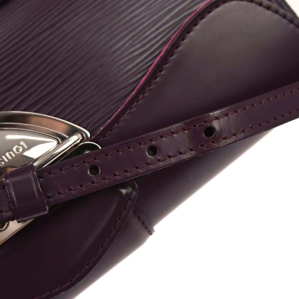 Louis Vuitton 2008 Purple Epi Pochette Montaigne Handbag M5929K