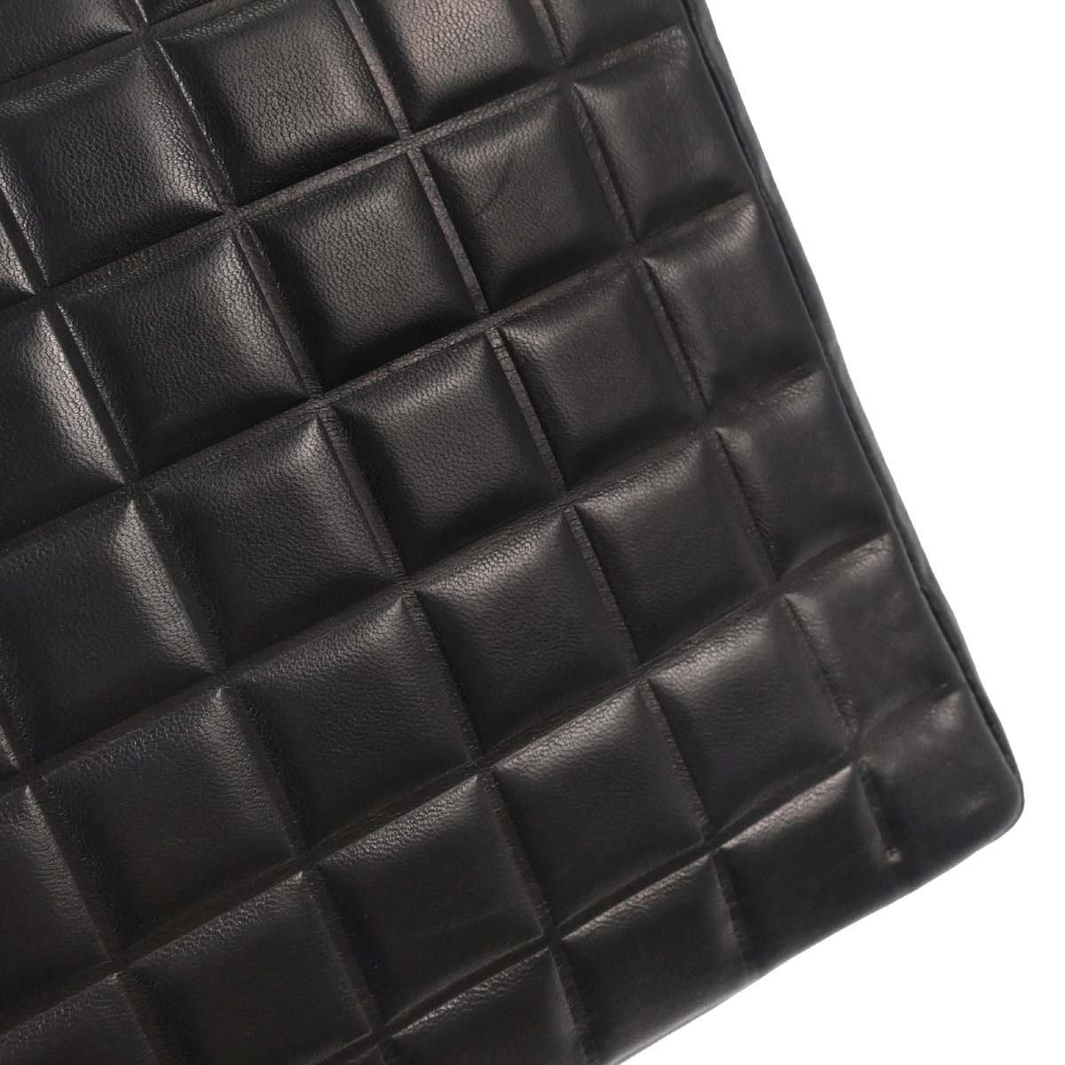 Chanel 2002-2003 Black Lambskin Choco Bar Tote Handbag