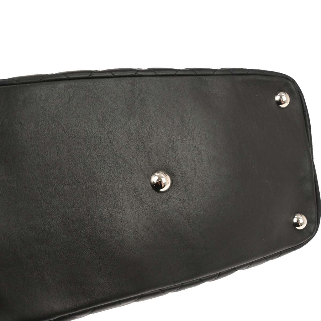 Chanel Black Calfskin Cambon Ligne Tote Handbag