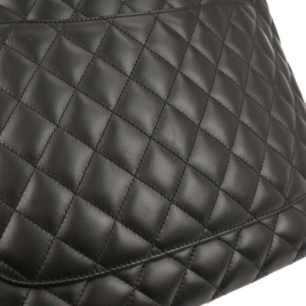 Chanel Black Calfskin Cambon Ligne Tote Handbag