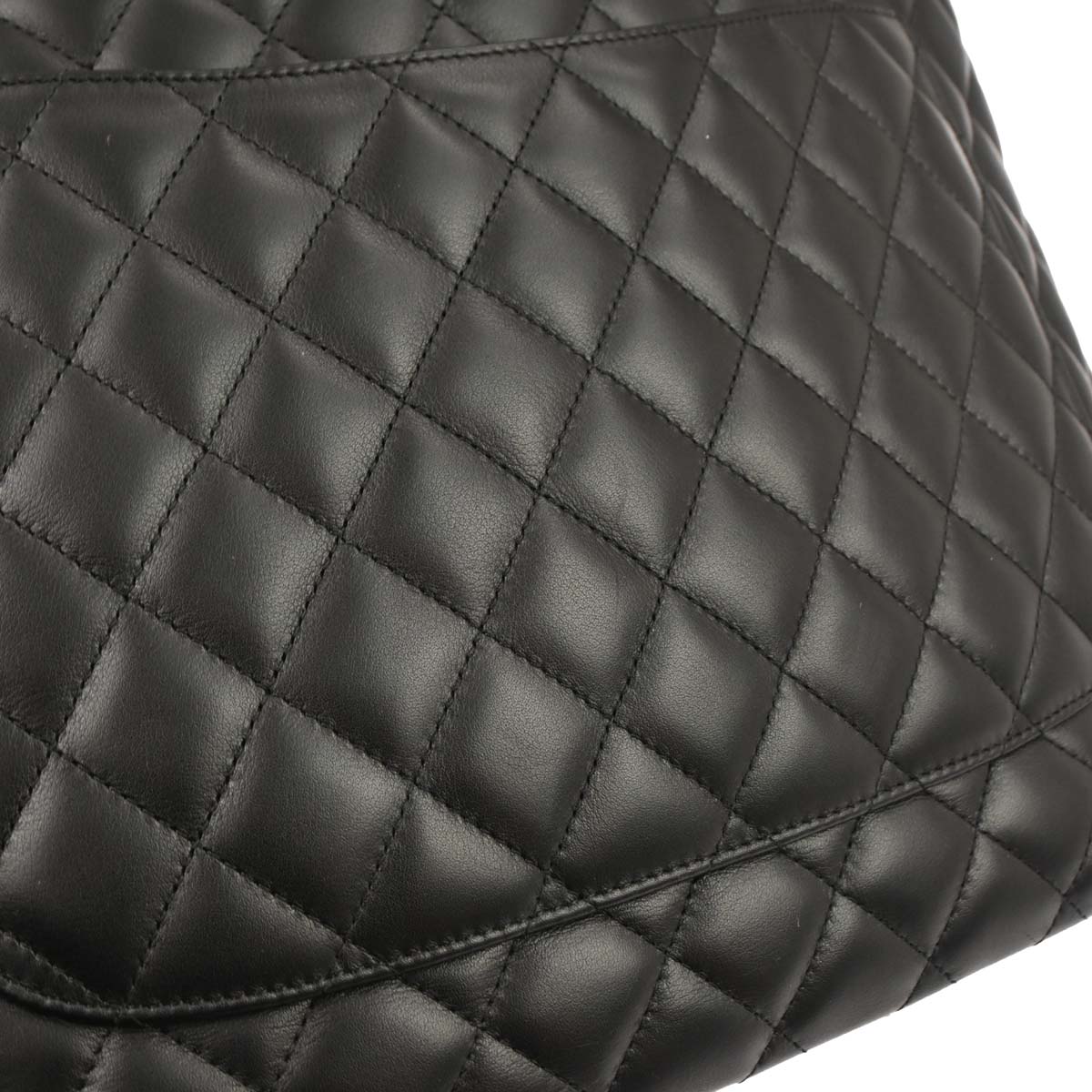 Chanel Black Calfskin Cambon Ligne Tote Handbag