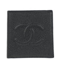 Chanel 1997-1999 Black Caviar Skin Bifold Wallet Purse