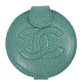 Chanel Green Caviar Skin Compact Mirror Small Good