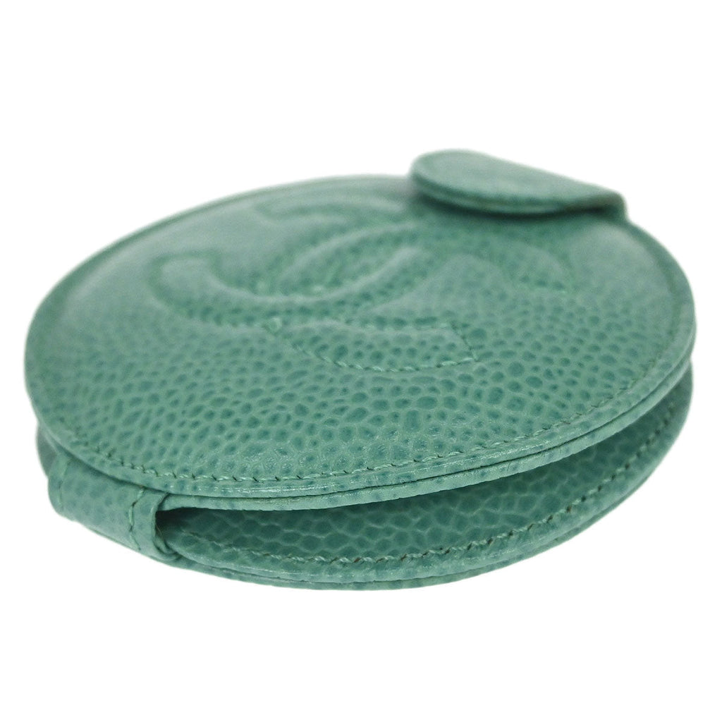 Chanel Green Caviar Skin Compact Mirror Small Good