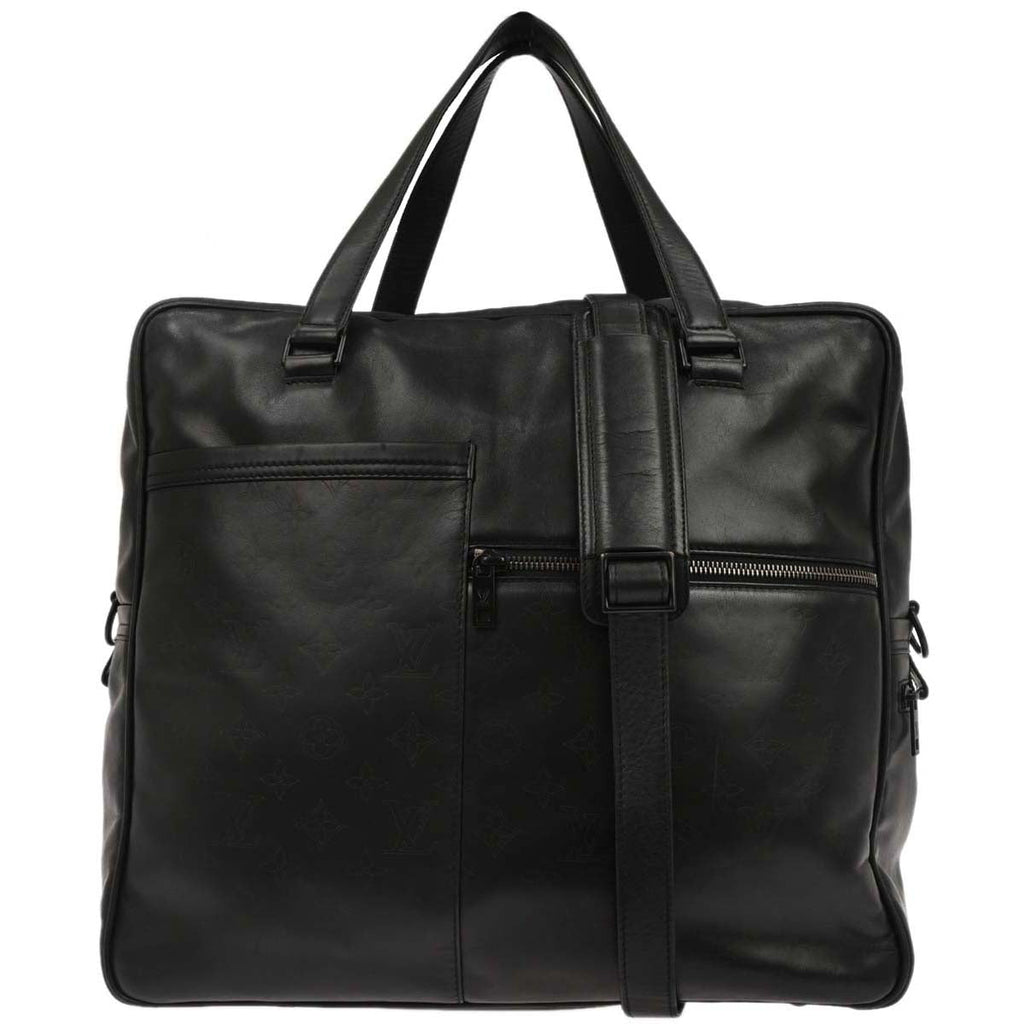 Louis Vuitton 2002 Black Monogram Diffille Upton 2way Shoulder Handbag M92400