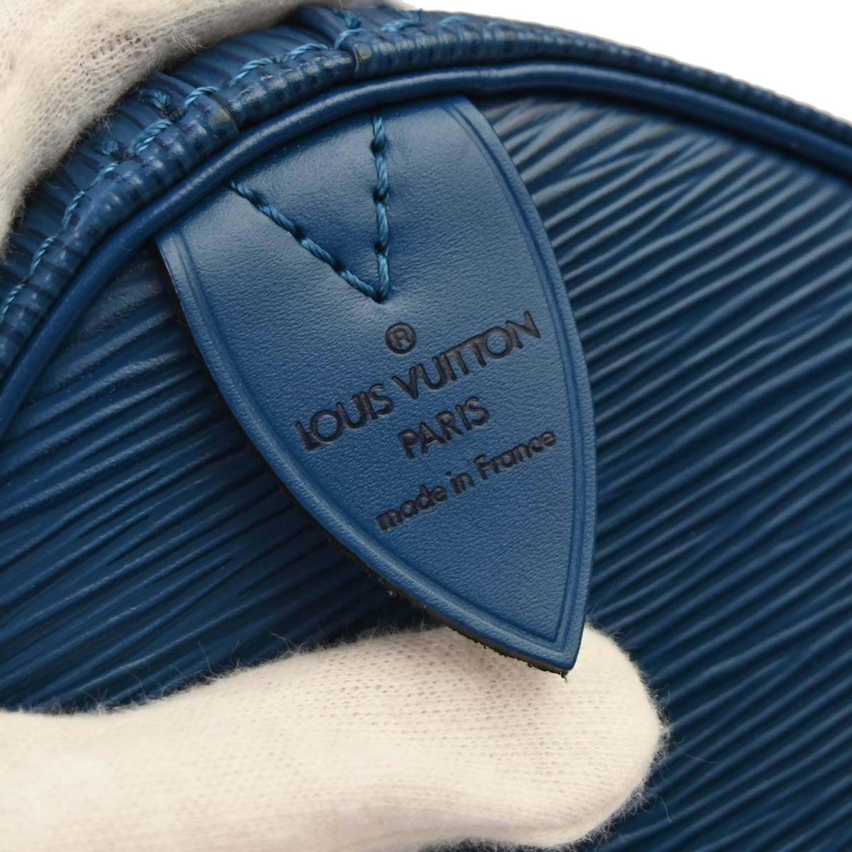 Louis Vuitton 1994 Blue Epi Speedy 30 Handbag M43005