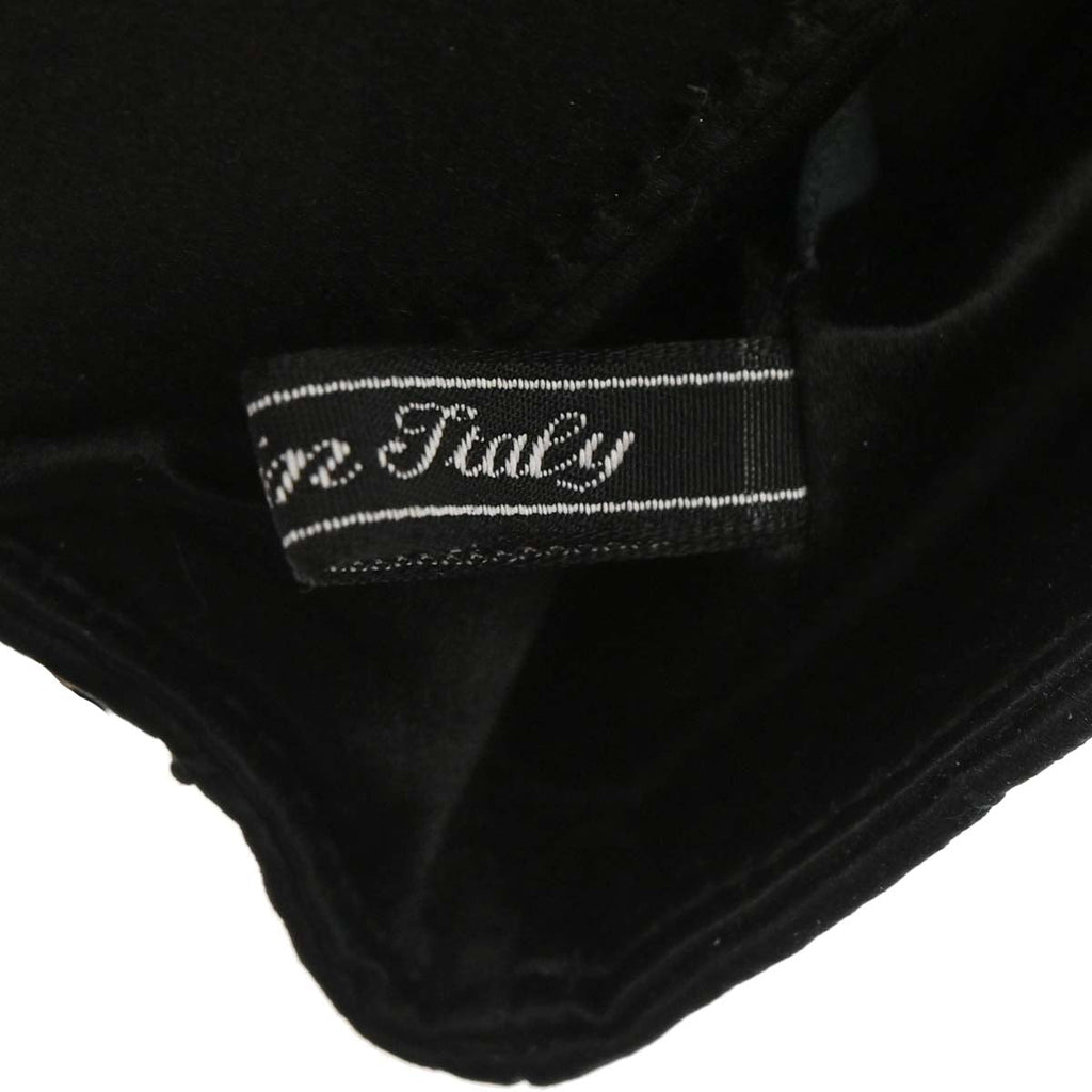 Chanel 2000-2002 Black Satin Camellia Choco Bar Shoulder Bag