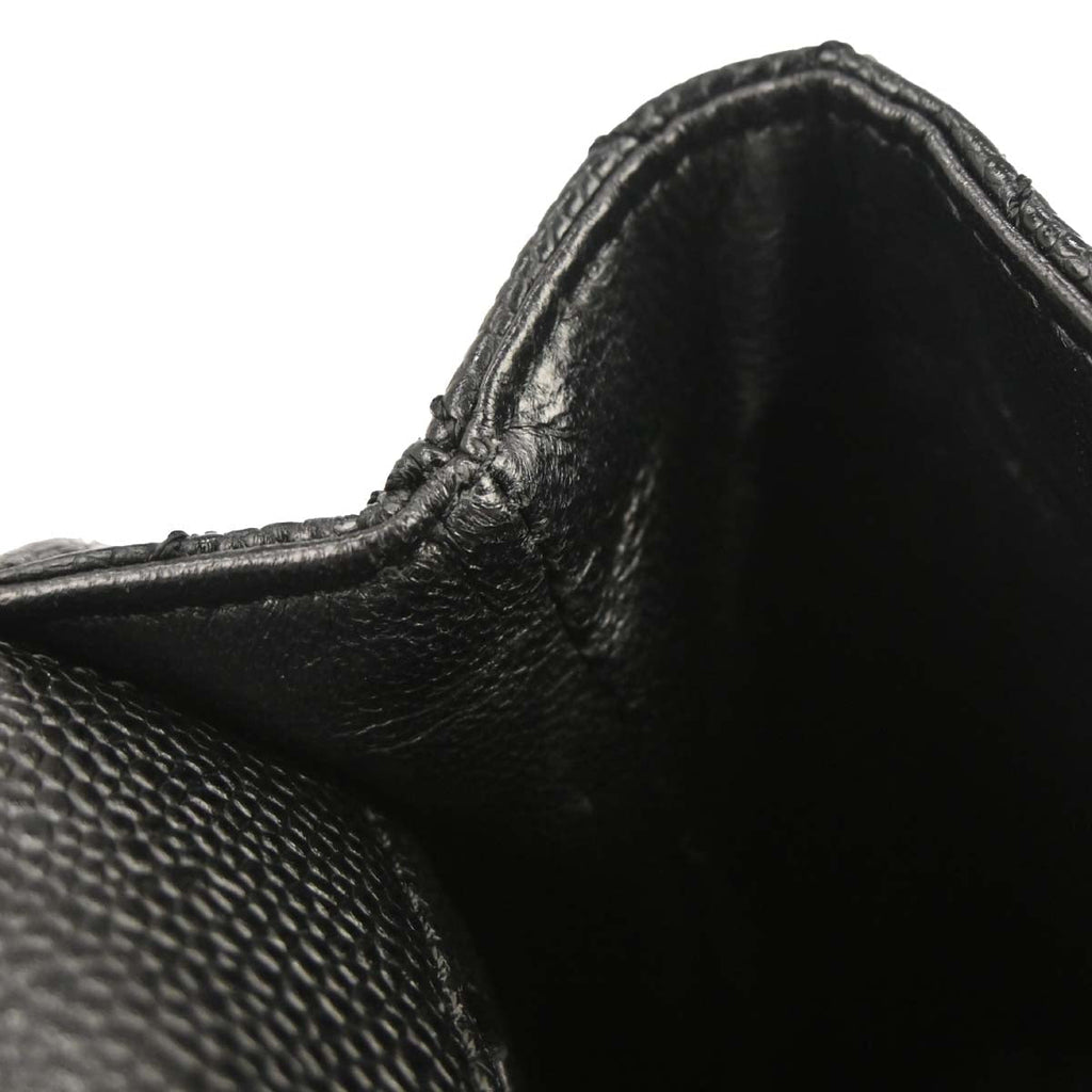 Chanel 2005-2006 Black Caviar Skin Top Handle Handbag