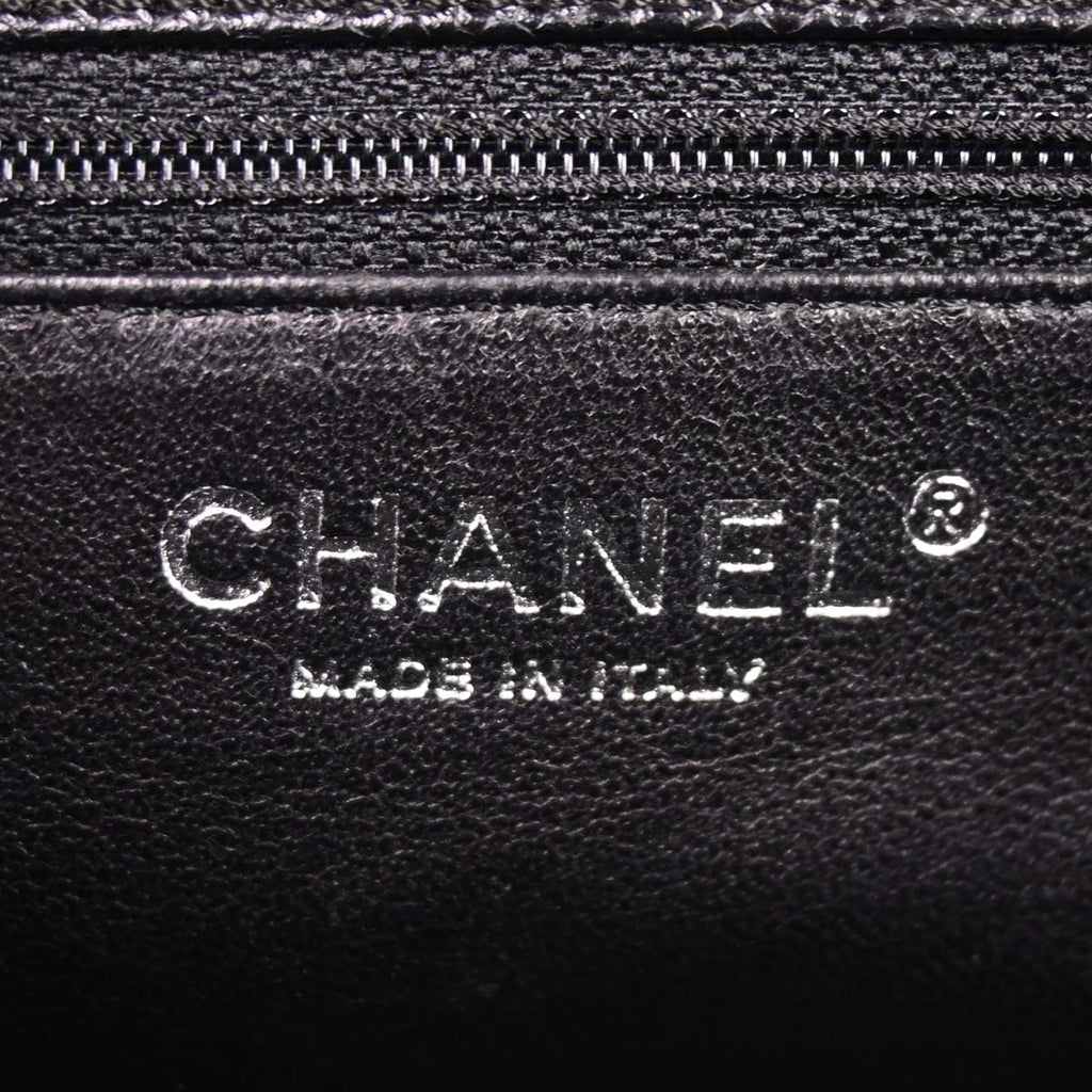Chanel 2005-2006 Black Caviar Skin Top Handle Handbag