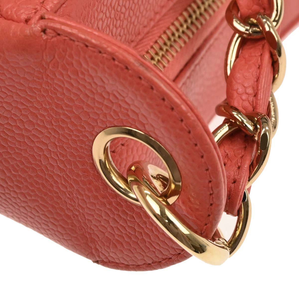 Chanel 2002-2003 Salmon Pink Caviar Skin Shoulder Bag