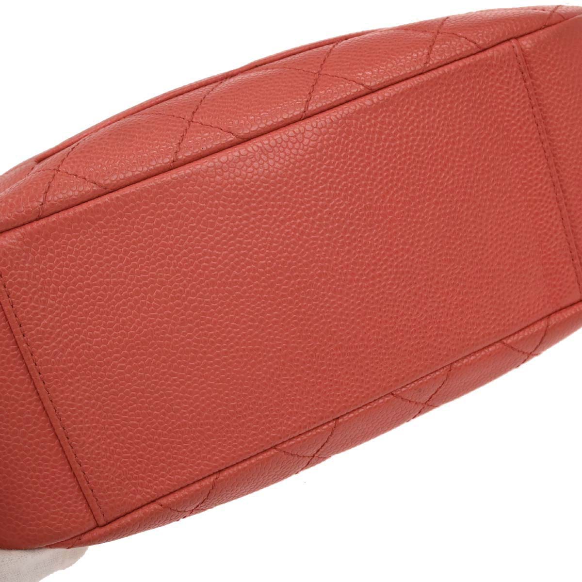 Chanel 2002-2003 Salmon Pink Caviar Skin Shoulder Bag