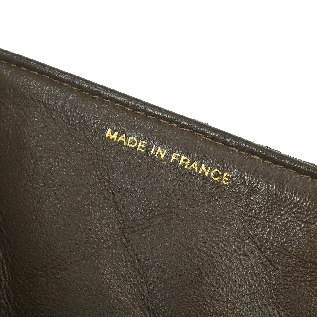 Chanel Brown Suede Jumbo Classic Flap Shoulder Bag