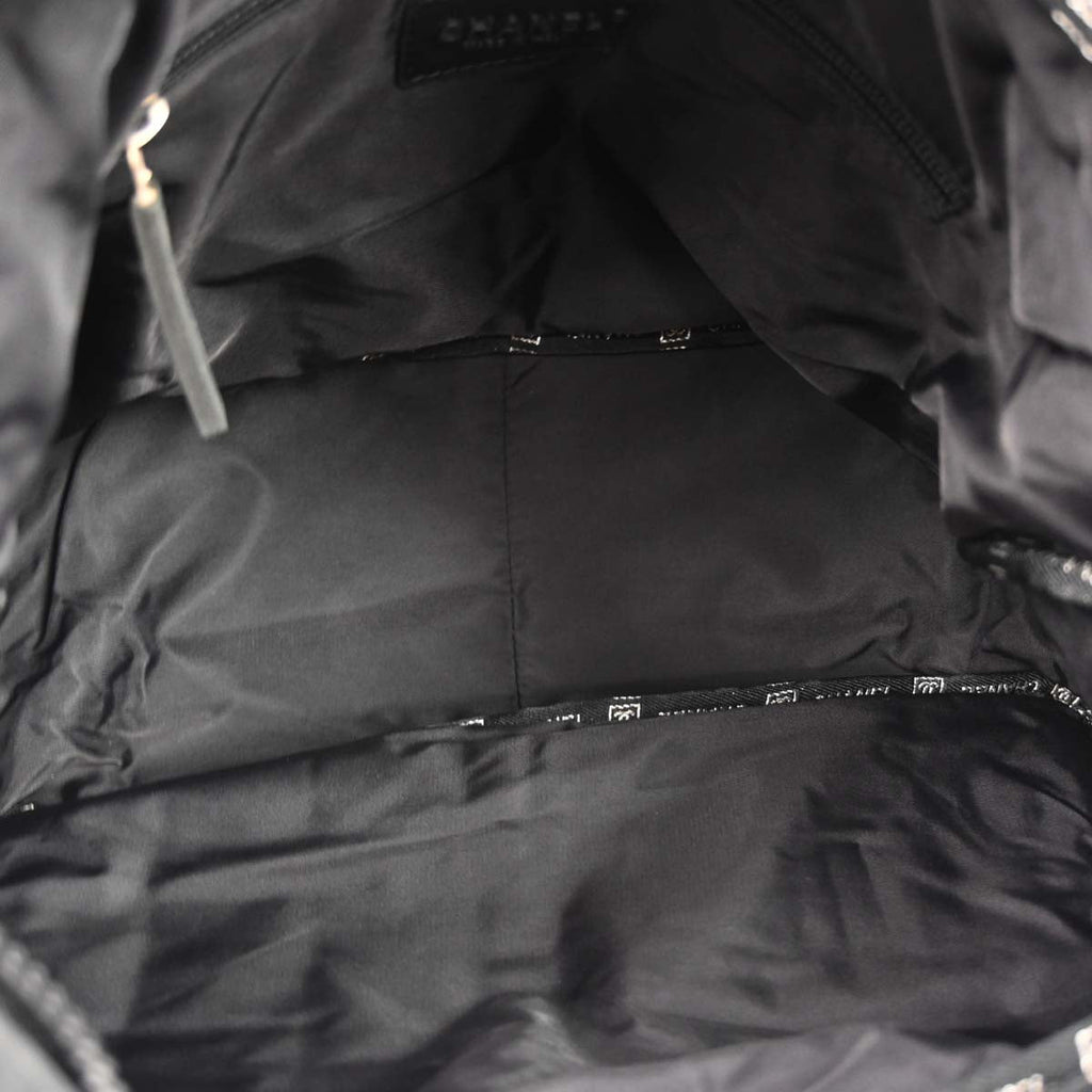 Chanel 2005-2006 Black Nylon Sport Line Choco Bar Shoulder Bag