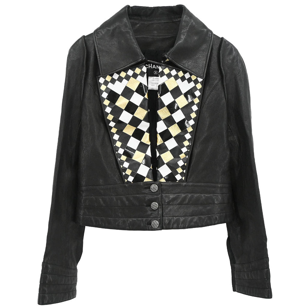 Chanel Single Breasted Jacket Black #38
