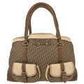 Christian Dior Beige Canvas Trotter My Dior Duffle Handbag
