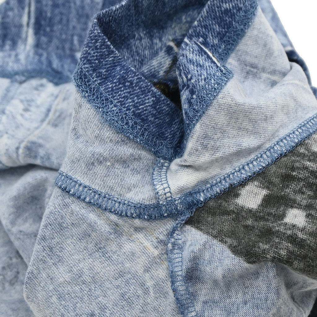Christian Dior 2001 T-shirt Top Denim Print Blue #38