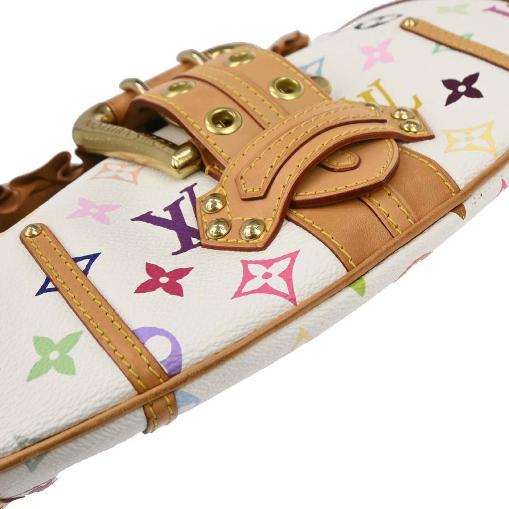 Louis Vuitton 2004 White Monogram Multicolor Leonor Handbag M92398