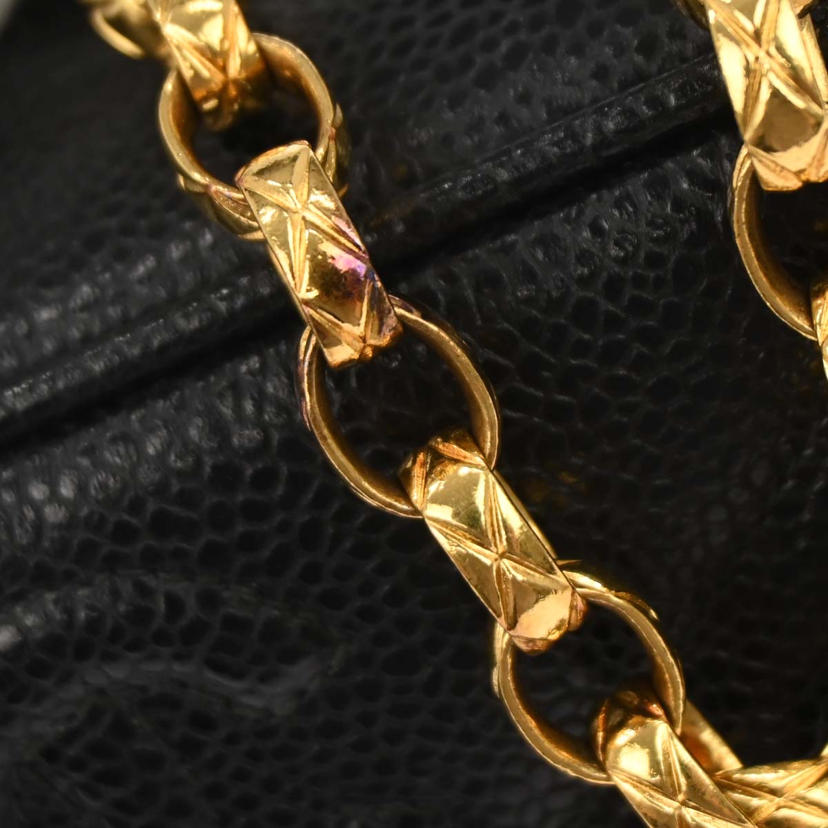 Chanel 1991-1994 Black Calfskin Bias Stitch Camera Bag Mini