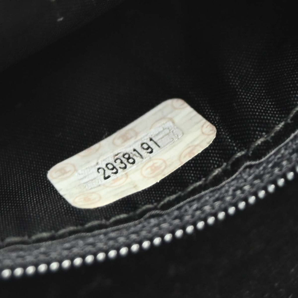 Chanel 1991-1994 Black Calfskin Bias Stitch Camera Bag Mini