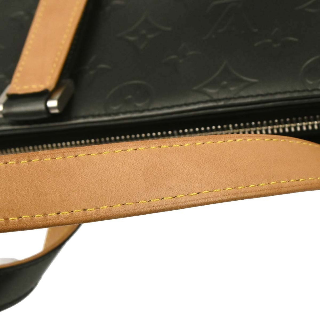 Louis Vuitton 2002 Black Monogram Mat Stockton Tote Handbag M55112