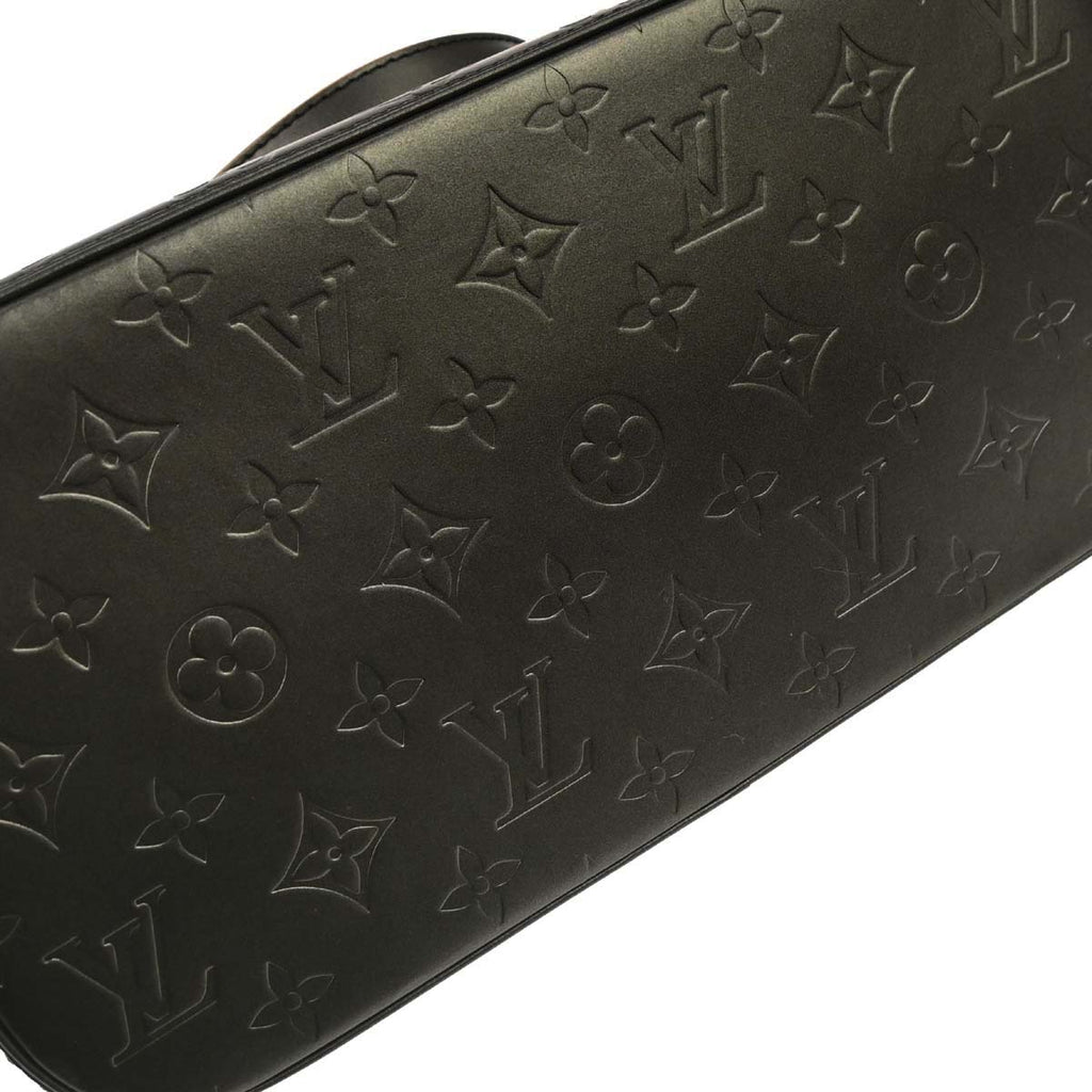 Louis Vuitton 2002 Black Monogram Mat Stockton Tote Handbag M55112