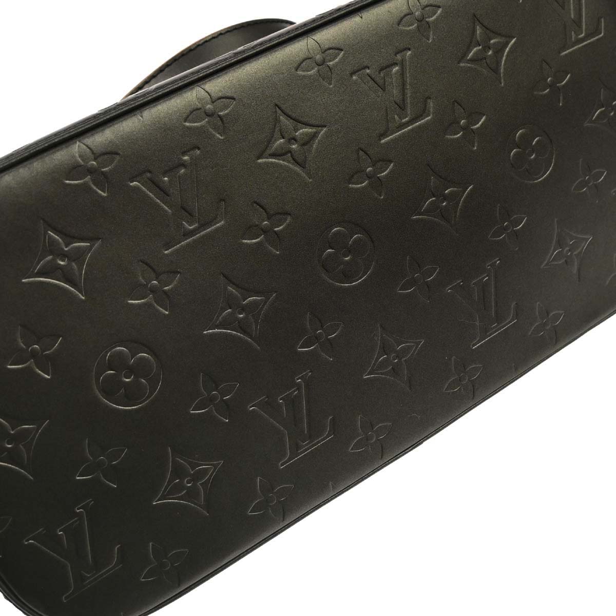 Louis Vuitton 2002 Black Monogram Mat Stockton Tote Handbag M55112