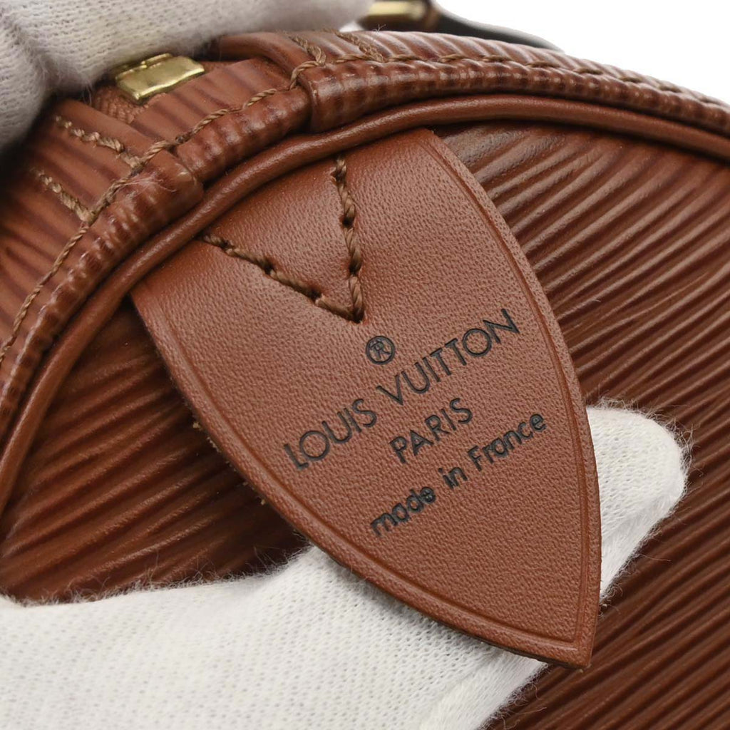 Louis Vuitton 1995 Brown Epi Speedy 25 Handbag M43013