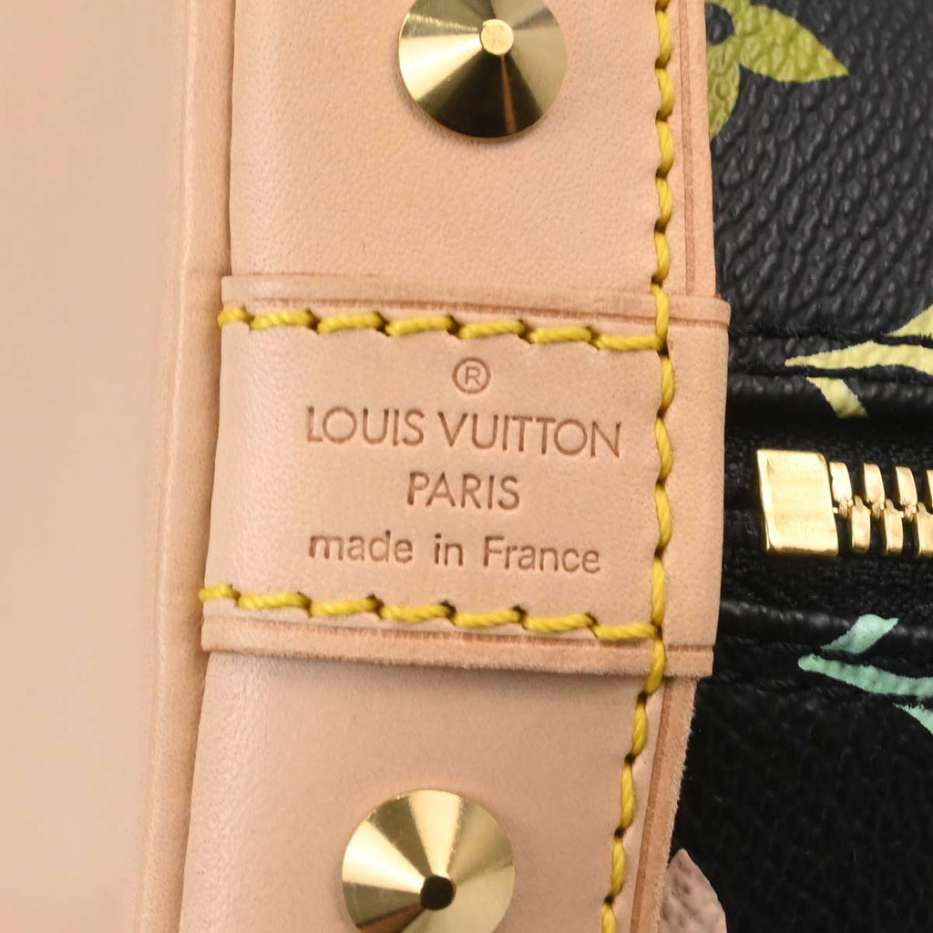 Louis Vuitton 2003 Black Monogram Multicolor Alma Handbag M92646
