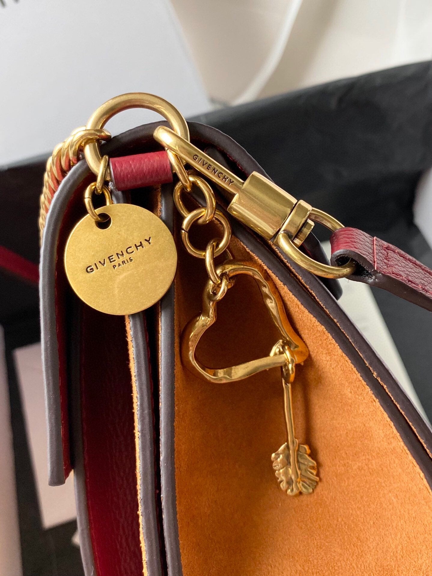 gv GV3 Bag Caramel Brown/ Red For Women, Handbags, Shoulder Bags 11.4in/29cm GVC