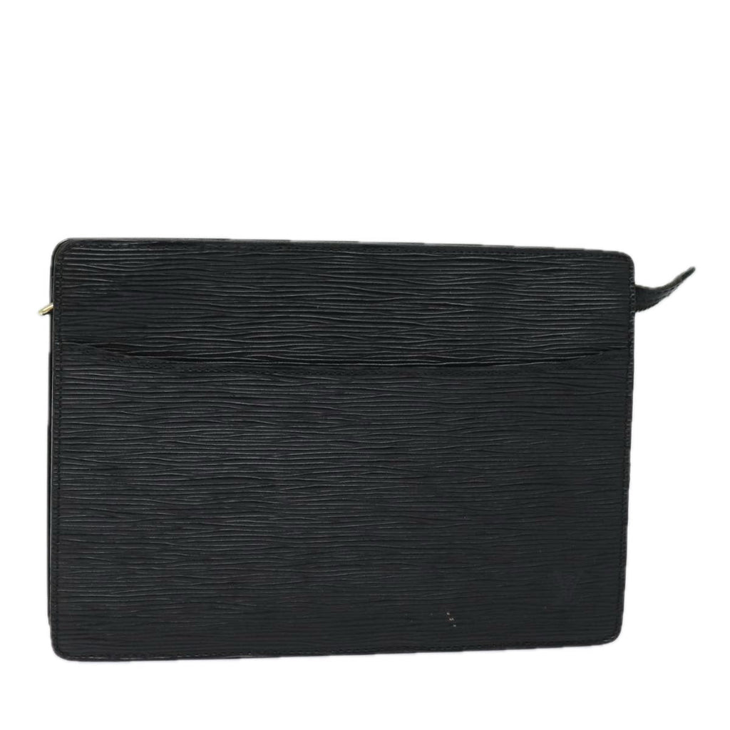 Louis Vuitton Epi Pochette Homme Clutch Bag Black Noir