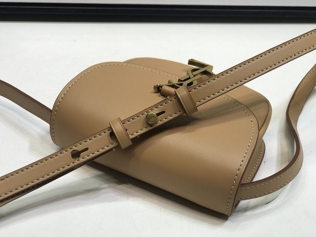 YSSL Kaia Small Satchel Brown For Women 7in/18.5cm YSL 619740BWR6W2725
