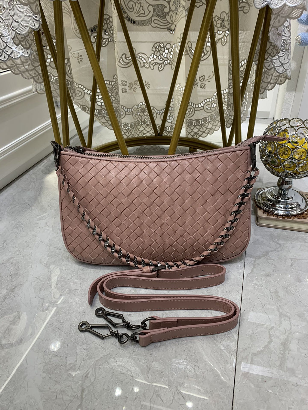 Crossbody Bag Pink, For Women, Bags 9.4in/24cm