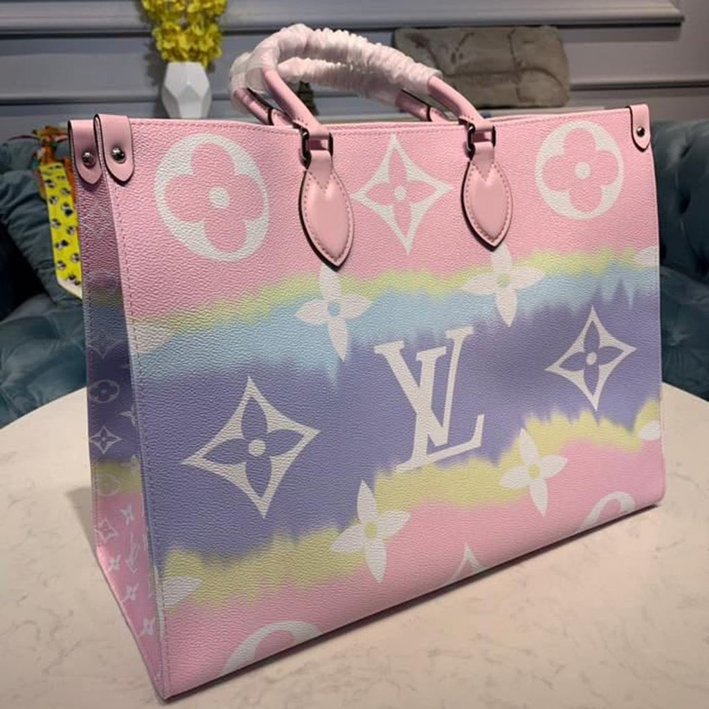 Louis Vuitton Escale OnTheGo GM Tote Bag Monogram Canvas Pastel Pink For Women,  Shoulder Bags 16.1in/41cm Louis Vuitton M45119
