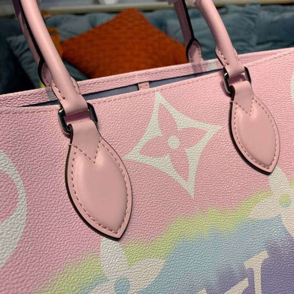 Louis Vuitton Escale OnTheGo GM Tote Bag Monogram Canvas Pastel Pink For Women,  Shoulder Bags 16.1in/41cm Louis Vuitton M45119