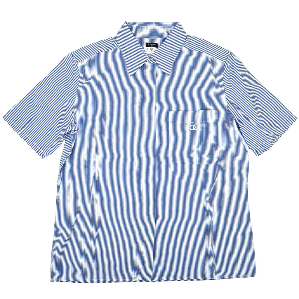 Chanel Shirt Blouse Blue #40