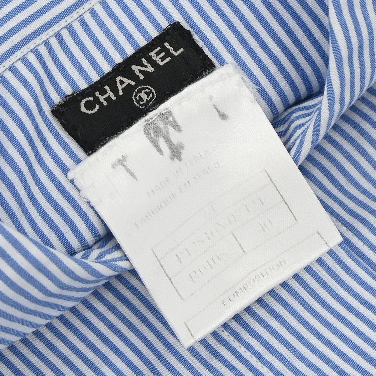 Chanel Shirt Blouse Blue #40