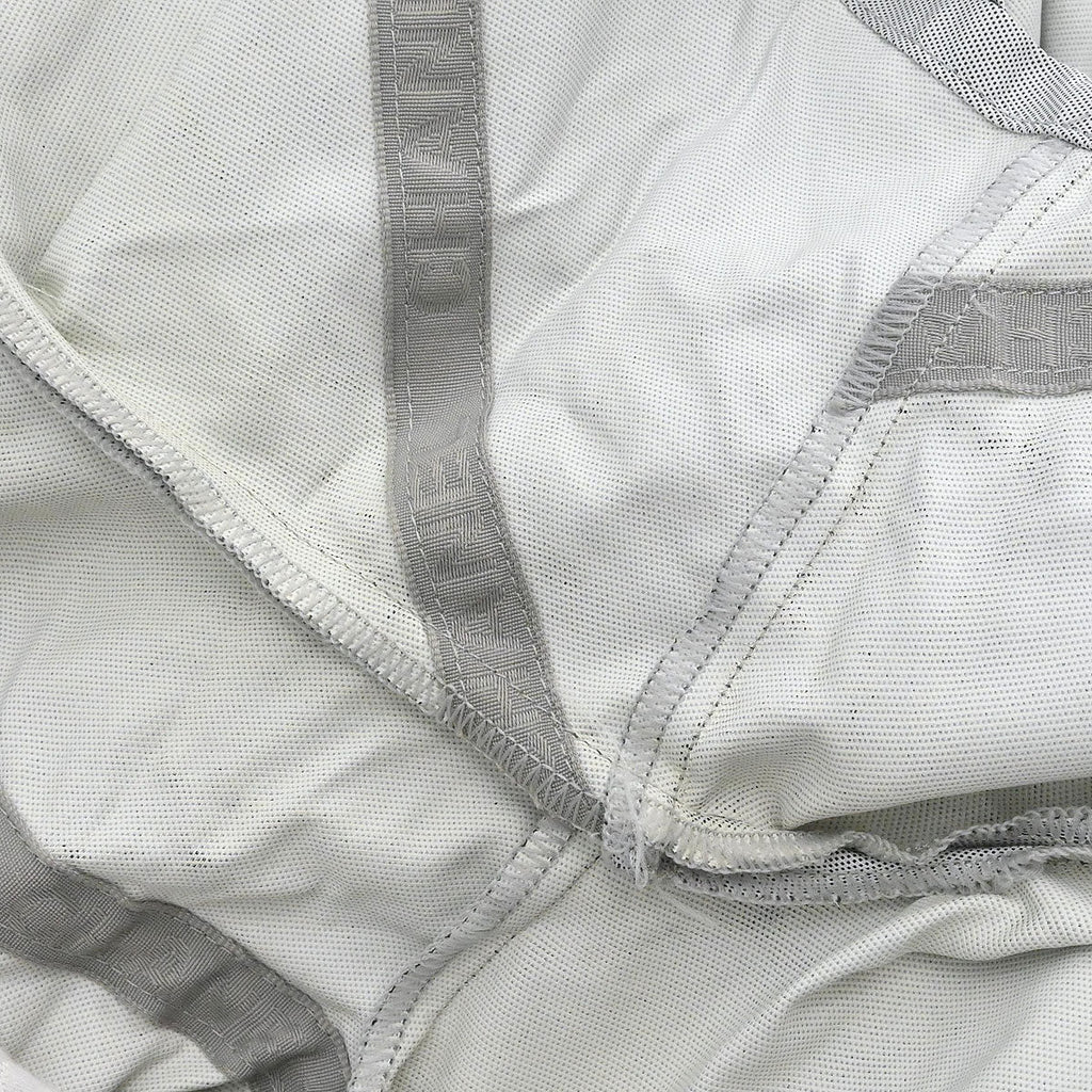 Chanel 2001 Sport Line Setup Suit Top Pants Gray #36