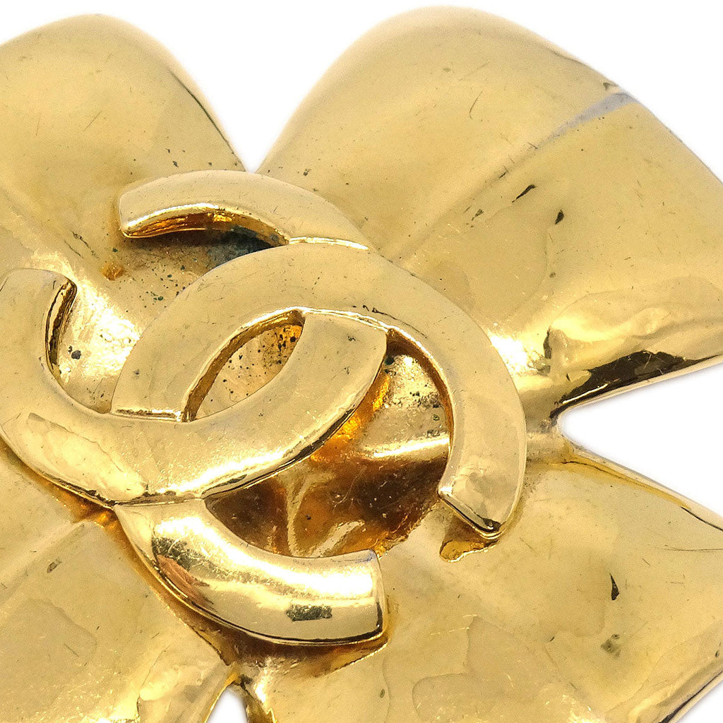 Chanel Cross Brooch Pin Gold 97P