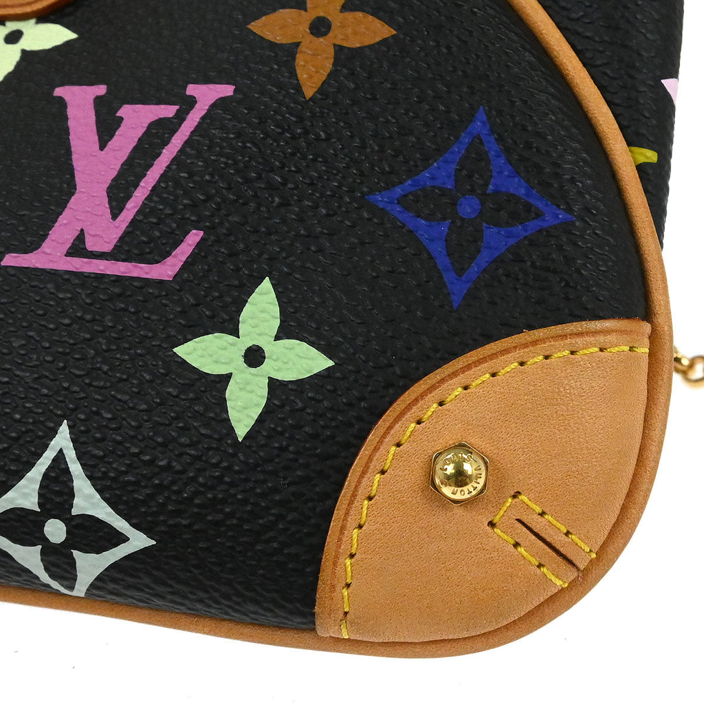 Louis Vuitton 2008 Black Multicolor Pochette Milla MM Handbag M60097